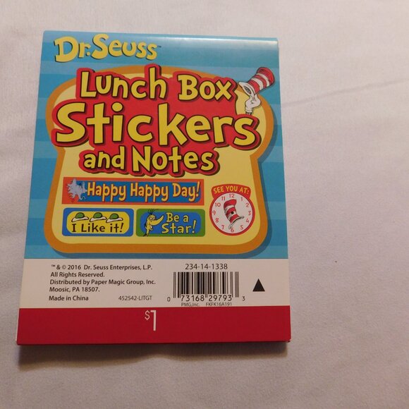 Dr. Seuss Bundle: Bookmarks - Erasers - Stickers - Ribbons - Blank Page Booklets - Picture 11 of 16